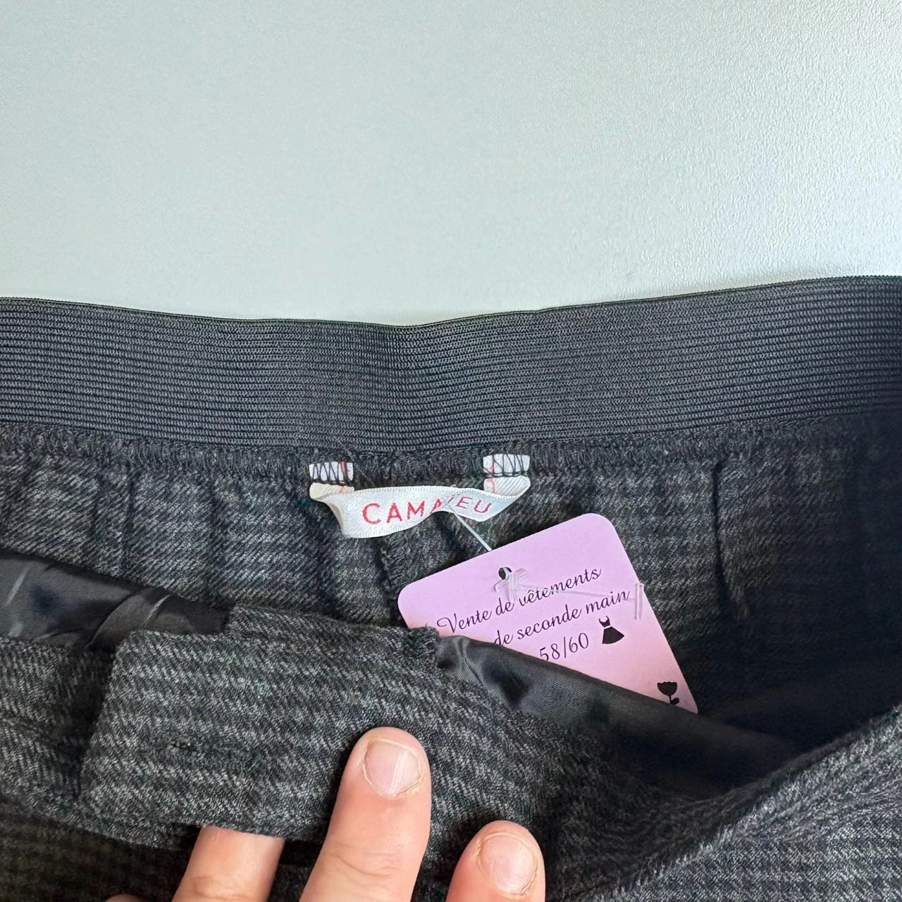 Camaêbu grey and black pants 34 – photo 5